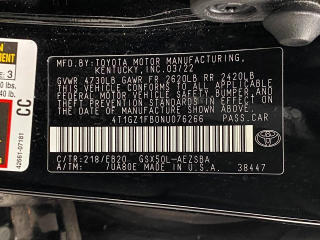 2022 Toyota Avalon Vehicle Photo in GREEN BAY, WI 54303-3330