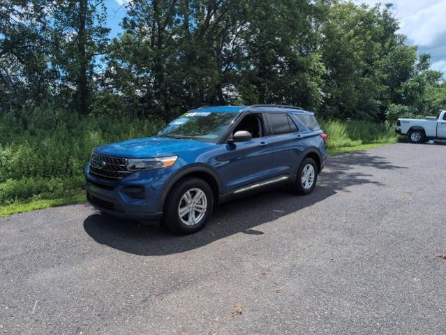 Used 2021 Ford Explorer XLT with VIN 1FMSK8DH4MGA55223 for sale in Owego, NY