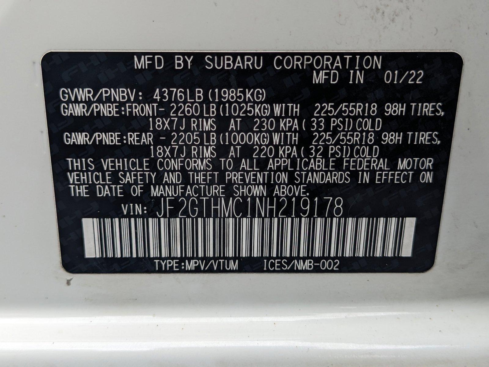 2022 Subaru Crosstrek Vehicle Photo in GREENACRES, FL 33463-3207