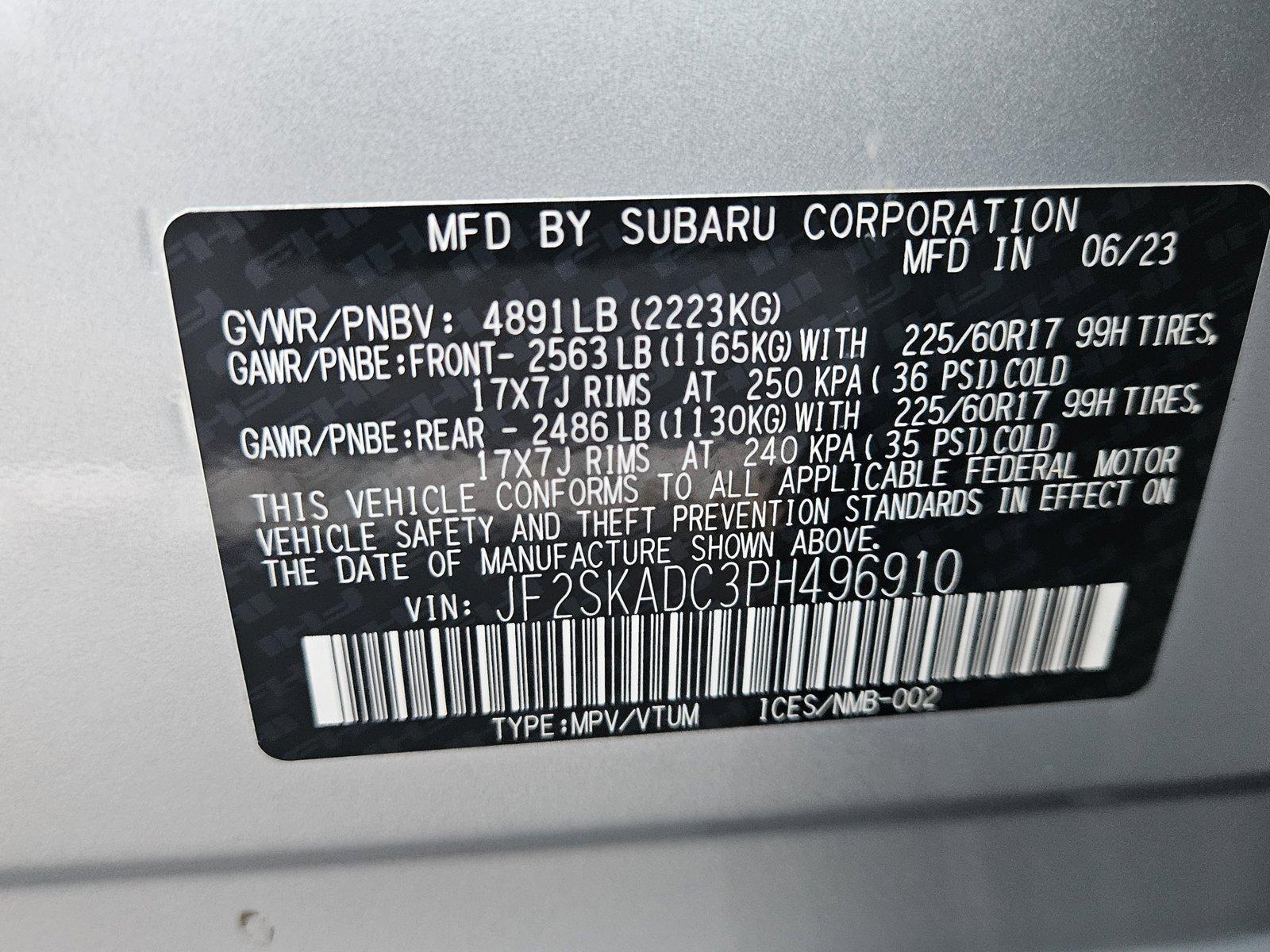 2023 Subaru Forester Vehicle Photo in Sanford, FL 32771