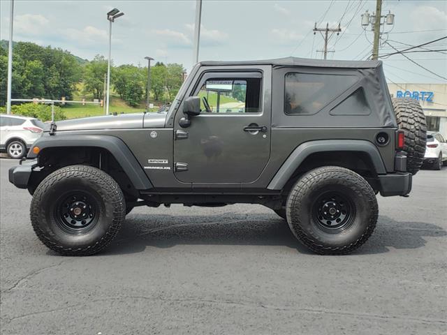 Used 2017 Jeep Wrangler Sport S with VIN 1C4AJWAG5HL717116 for sale in Waynesburg, PA