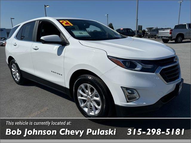 Used 2021 Chevrolet Equinox LT with VIN 3GNAXKEV6MS158588 for sale in Pulaski, NY