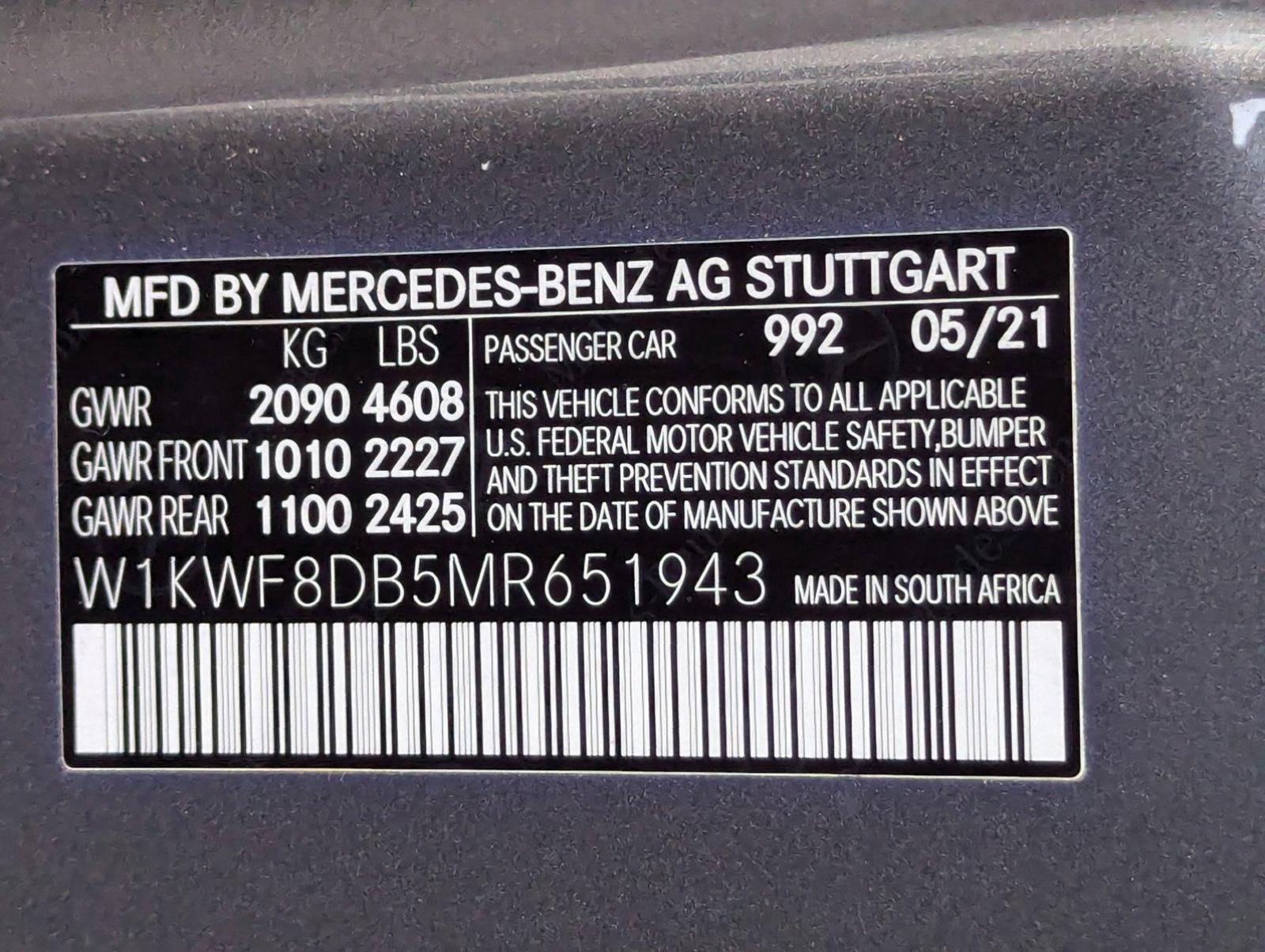 2021 Mercedes-Benz C-Class Vehicle Photo in Pembroke Pines , FL 33027