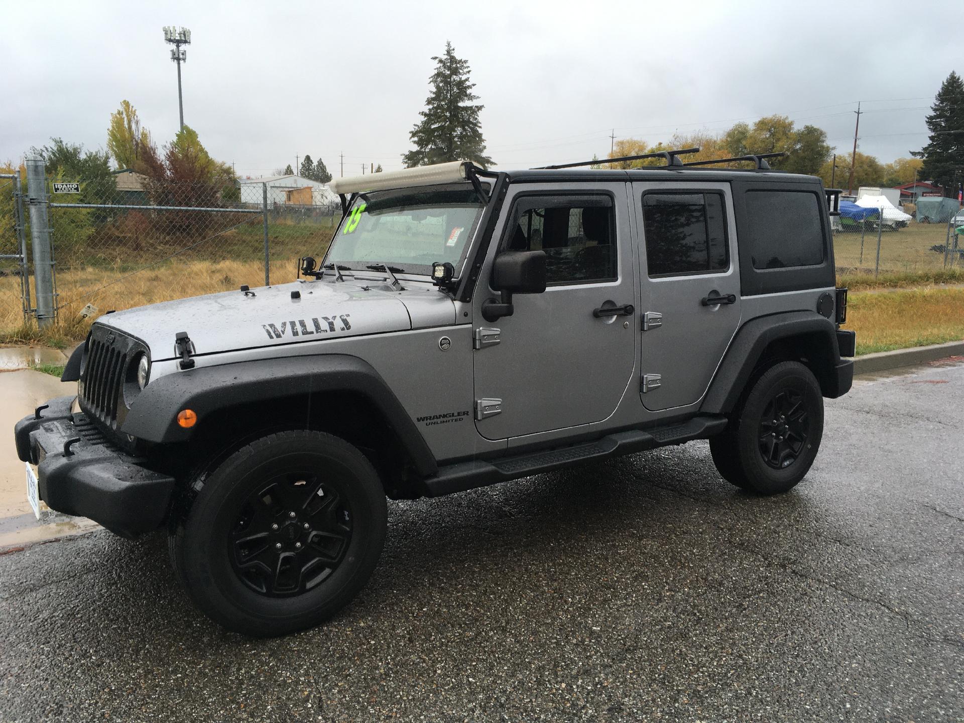 Used 2015 Jeep Wrangler Unlimited Sport with VIN 1C4BJWDG8FL721836 for sale in Coeur D'alene, ID