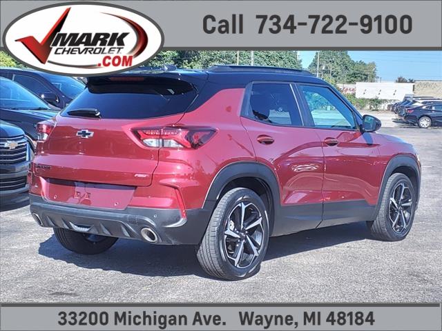 Used 2022 Chevrolet Trailblazer RS with VIN KL79MTSL4NB076365 for sale in Wayne, MI