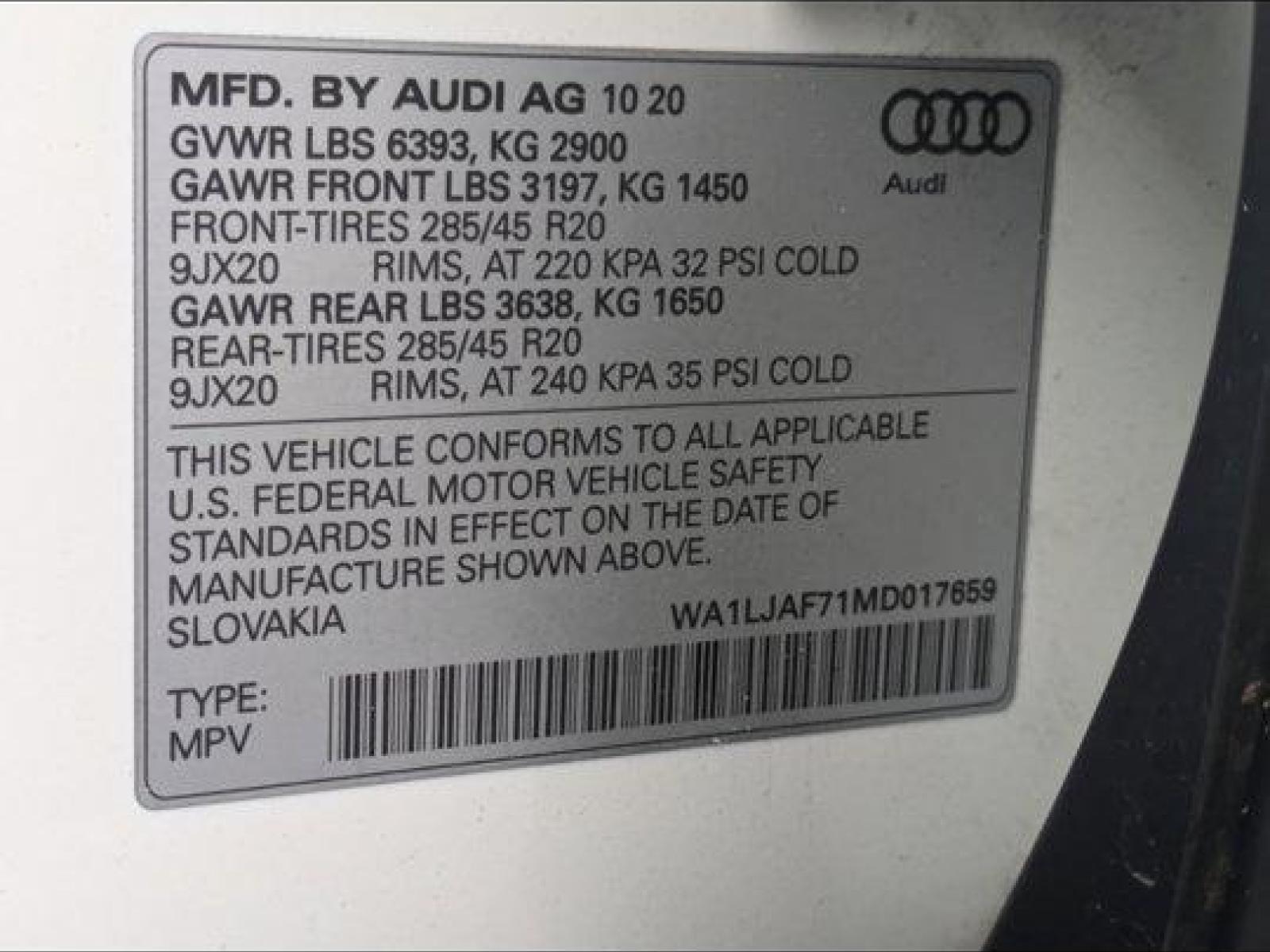 2021 Audi Q7 Vehicle Photo in Clearwater, FL 33761