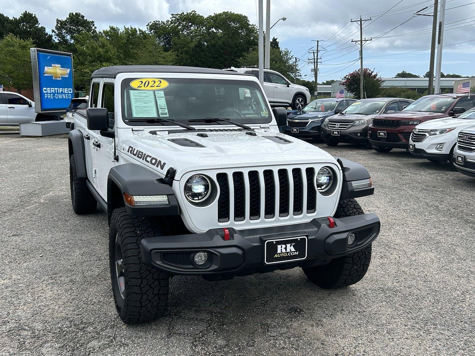 Used 2022 Jeep Gladiator Rubicon with VIN 1C6JJTBG4NL177337 for sale in Virginia Beach, VA