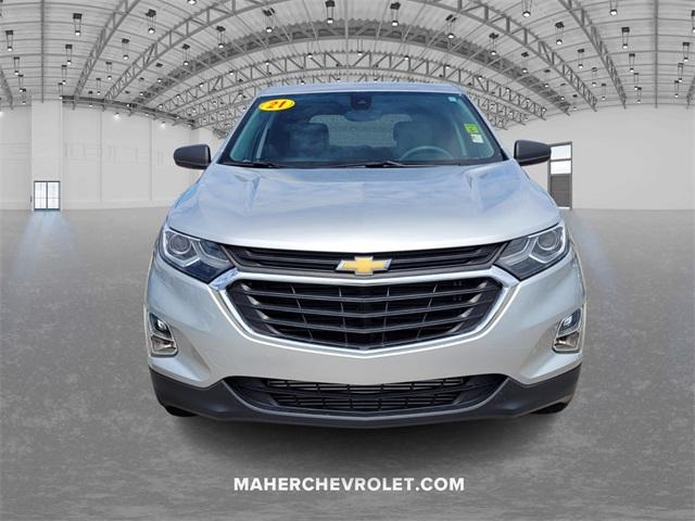 Used 2021 Chevrolet Equinox LS with VIN 3GNAXHEV7MS147859 for sale in Saint Petersburg, FL