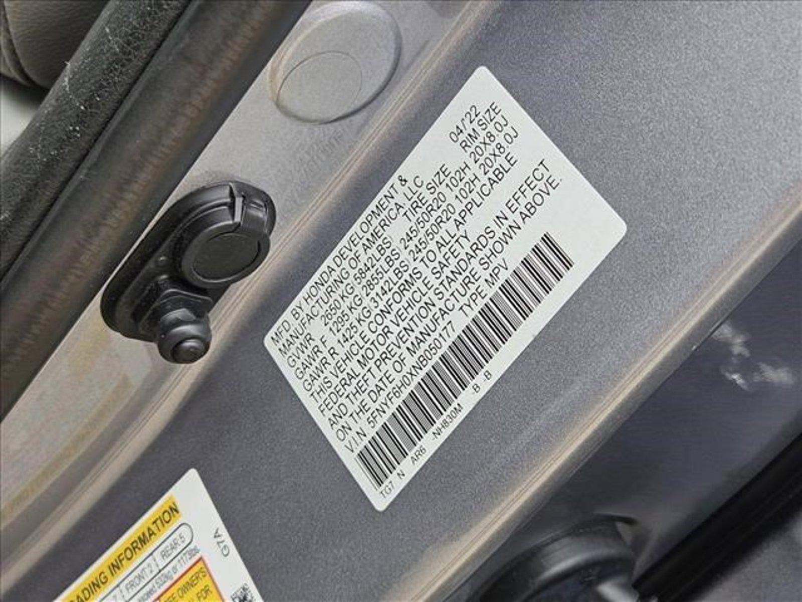 2022 Honda Pilot Vehicle Photo in Clearwater, FL 33764