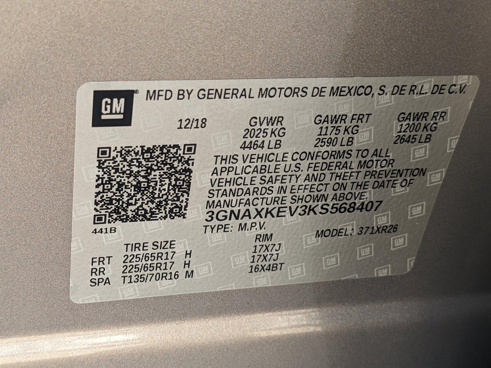 2019 Chevrolet Equinox Vehicle Photo in MIAMI, FL 33172-3015