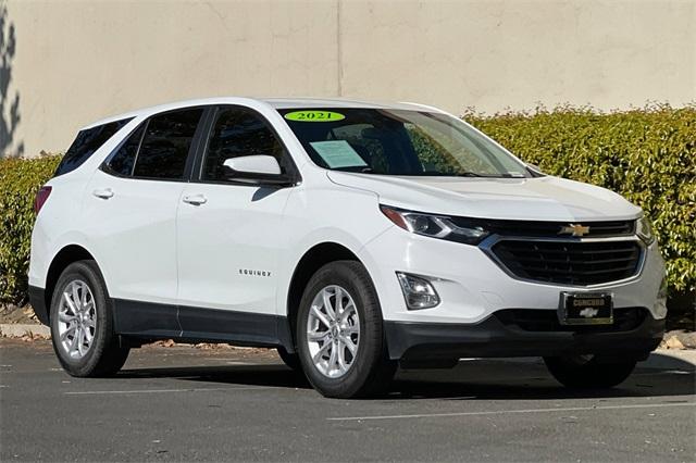 Used 2021 Chevrolet Equinox LT with VIN 3GNAXUEV3MS168653 for sale in Concord, CA