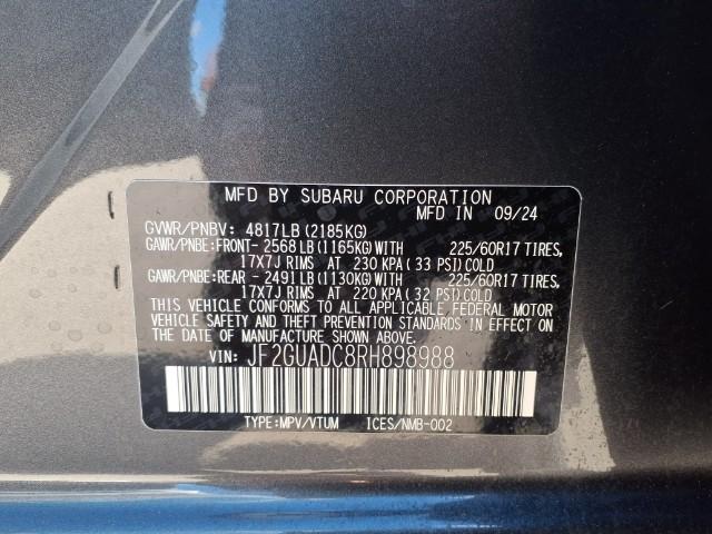 2024 Subaru Crosstrek Vehicle Photo in Oshkosh, WI 54904