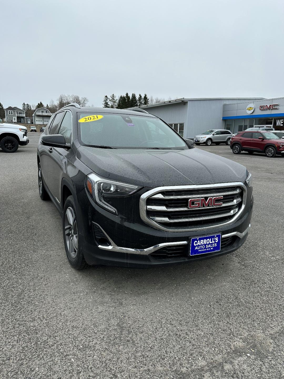 Used 2021 GMC Terrain SLT with VIN 3GKALVEV2ML388083 for sale in Presque Isle, ME