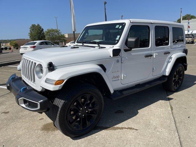 Used 2022 Jeep Wrangler Unlimited Sahara 4XE with VIN 1C4JJXP63NW170264 for sale in Zanesville, OH