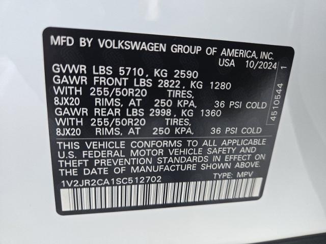 2025 Volkswagen Atlas Vehicle Photo in WEATHERFORD, TX 76087