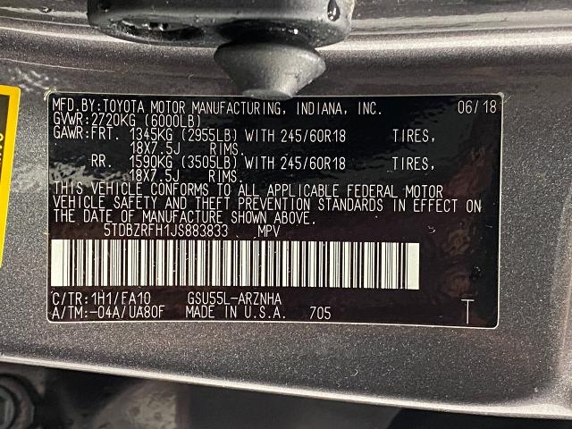 2018 Toyota Highlander Vehicle Photo in Appleton, WI 54913