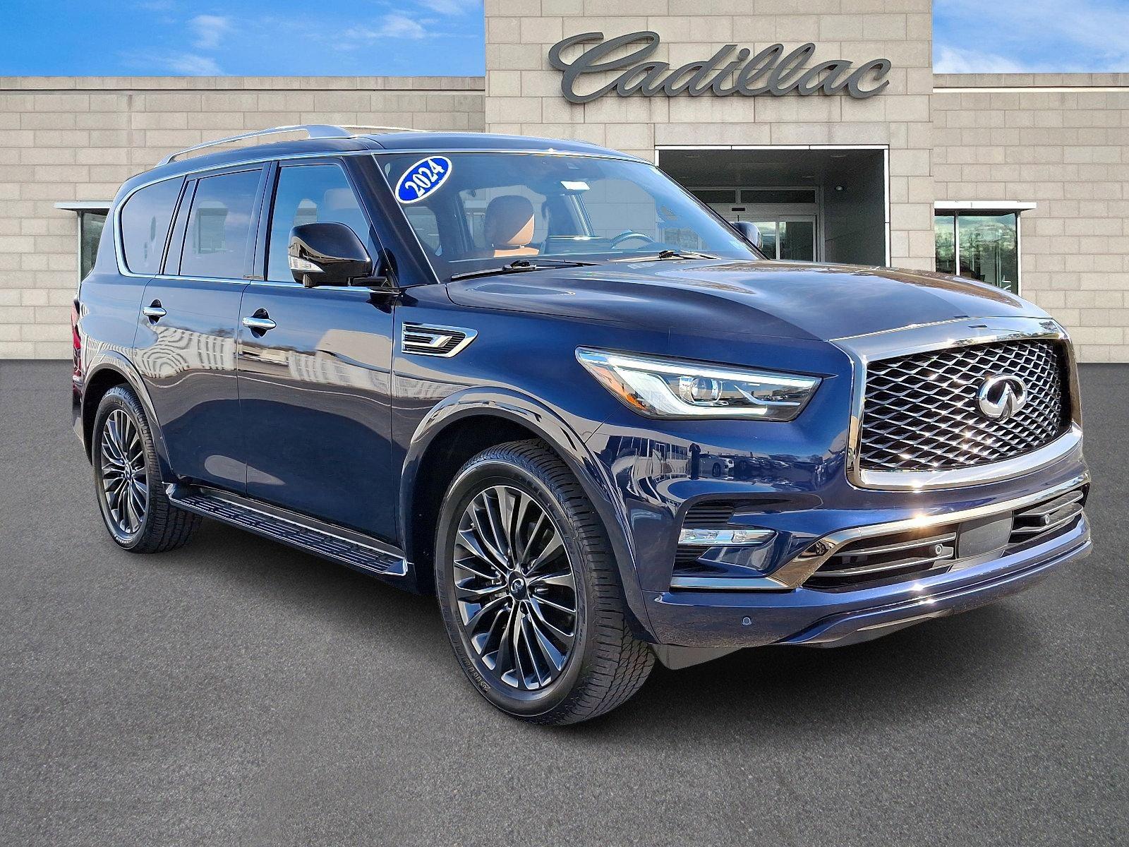 Used 2024 INFINITI QX80 Sensory 4WD with VIN JN8AZ2BE1R9325994 for sale in Plymouth Meeting, PA