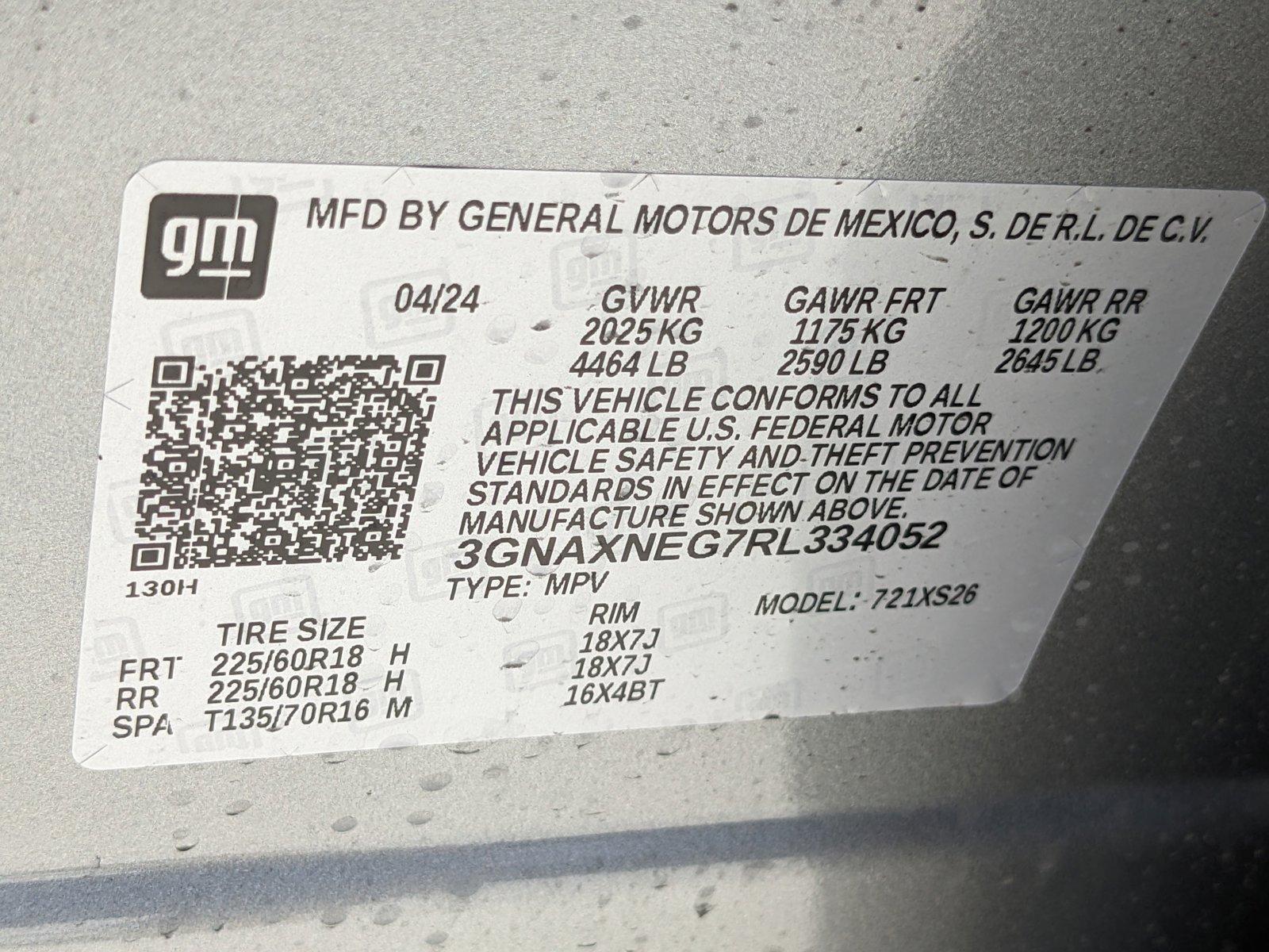 2024 Chevrolet Equinox Vehicle Photo in PEMBROKE PINES, FL 33024-6534