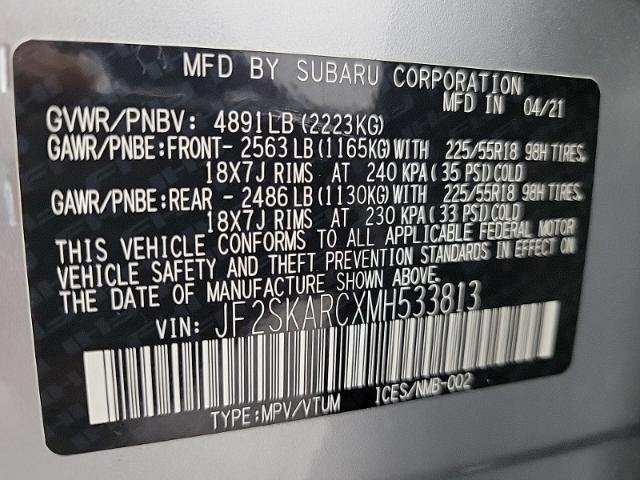 2021 Subaru Forester Vehicle Photo in APPLETON, WI 54914-4656