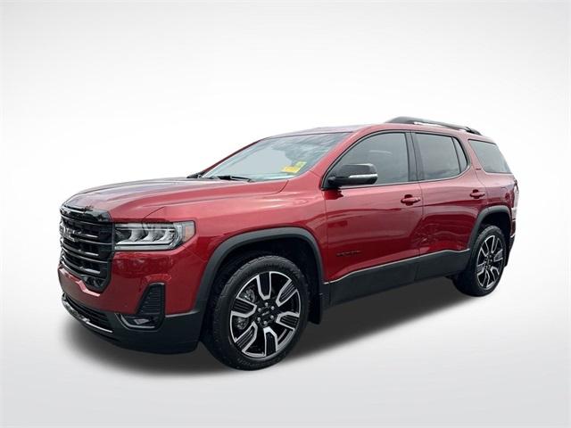 Used 2021 GMC Acadia SLT with VIN 1GKKNMLS1MZ144919 for sale in Little Rock, AR