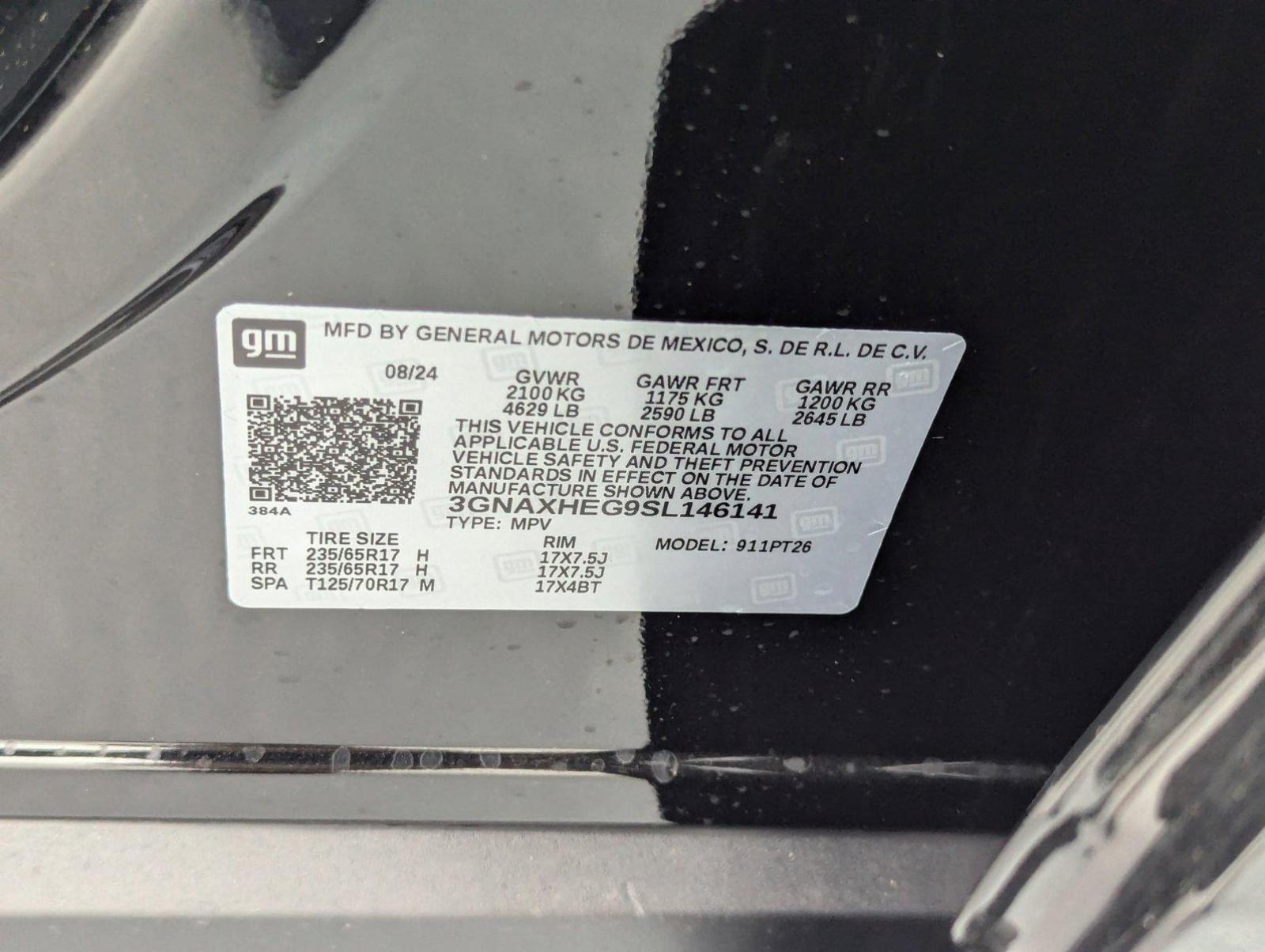 2025 Chevrolet Equinox Vehicle Photo in PEMBROKE PINES, FL 33024-6534