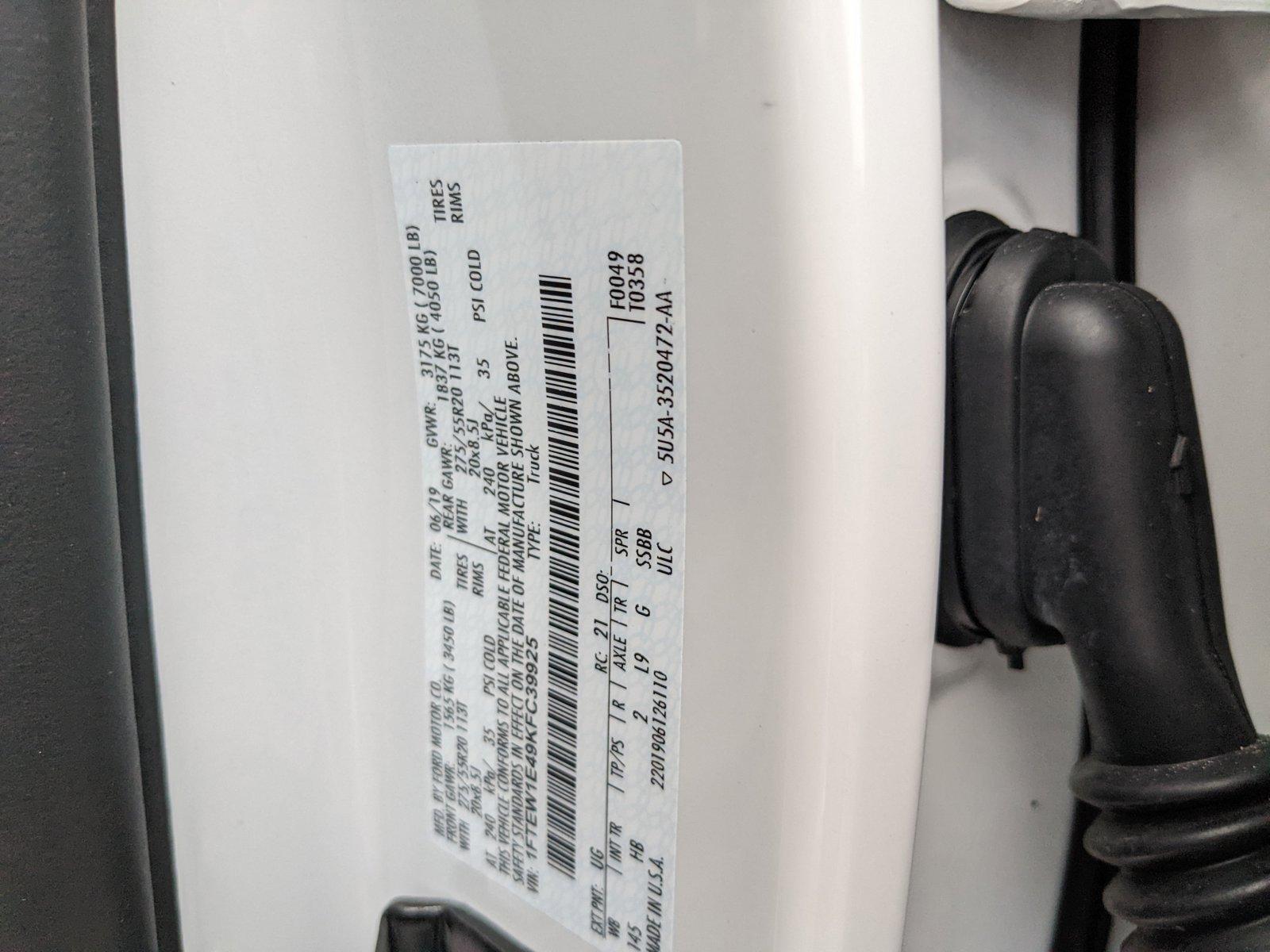 2019 Ford F-150 Vehicle Photo in Jacksonville, FL 32256