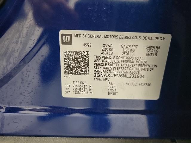 2022 Chevrolet Equinox Vehicle Photo in NEENAH, WI 54956-2243