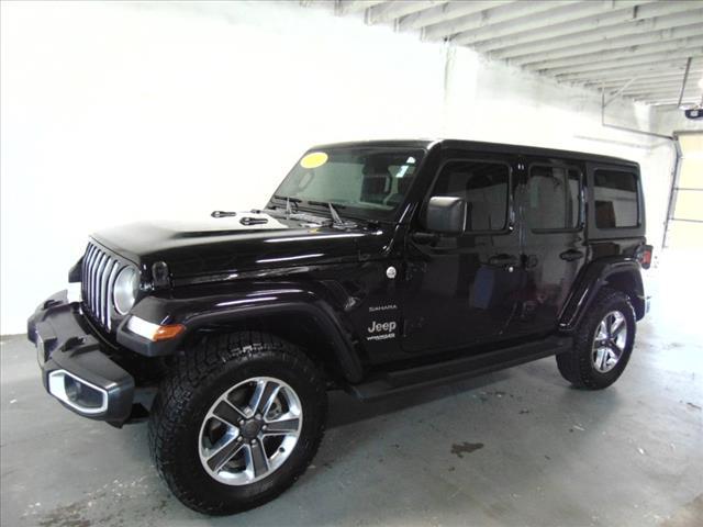 Used 2020 Jeep Wrangler Unlimited Sahara with VIN 1C4HJXEG6LW244638 for sale in Emporia, KS