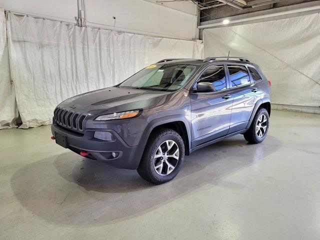 Used 2016 Jeep Cherokee Trailhawk with VIN 1C4PJMBS9GW185755 for sale in Pinconning, MI