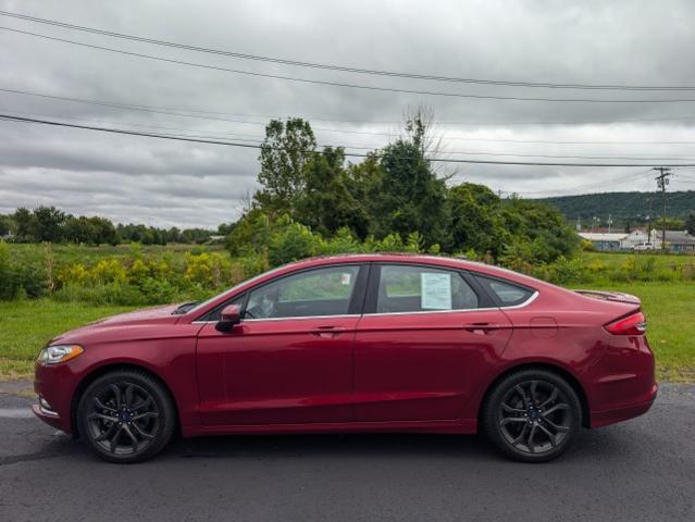 Used 2018 Ford Fusion SE with VIN 3FA6P0HD1JR255034 for sale in Owego, NY