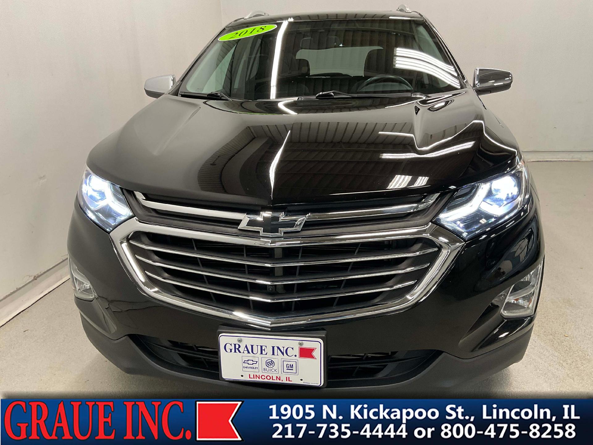 Used 2018 Chevrolet Equinox Premier with VIN 2GNAXMEV6J6223218 for sale in Lincoln, IL