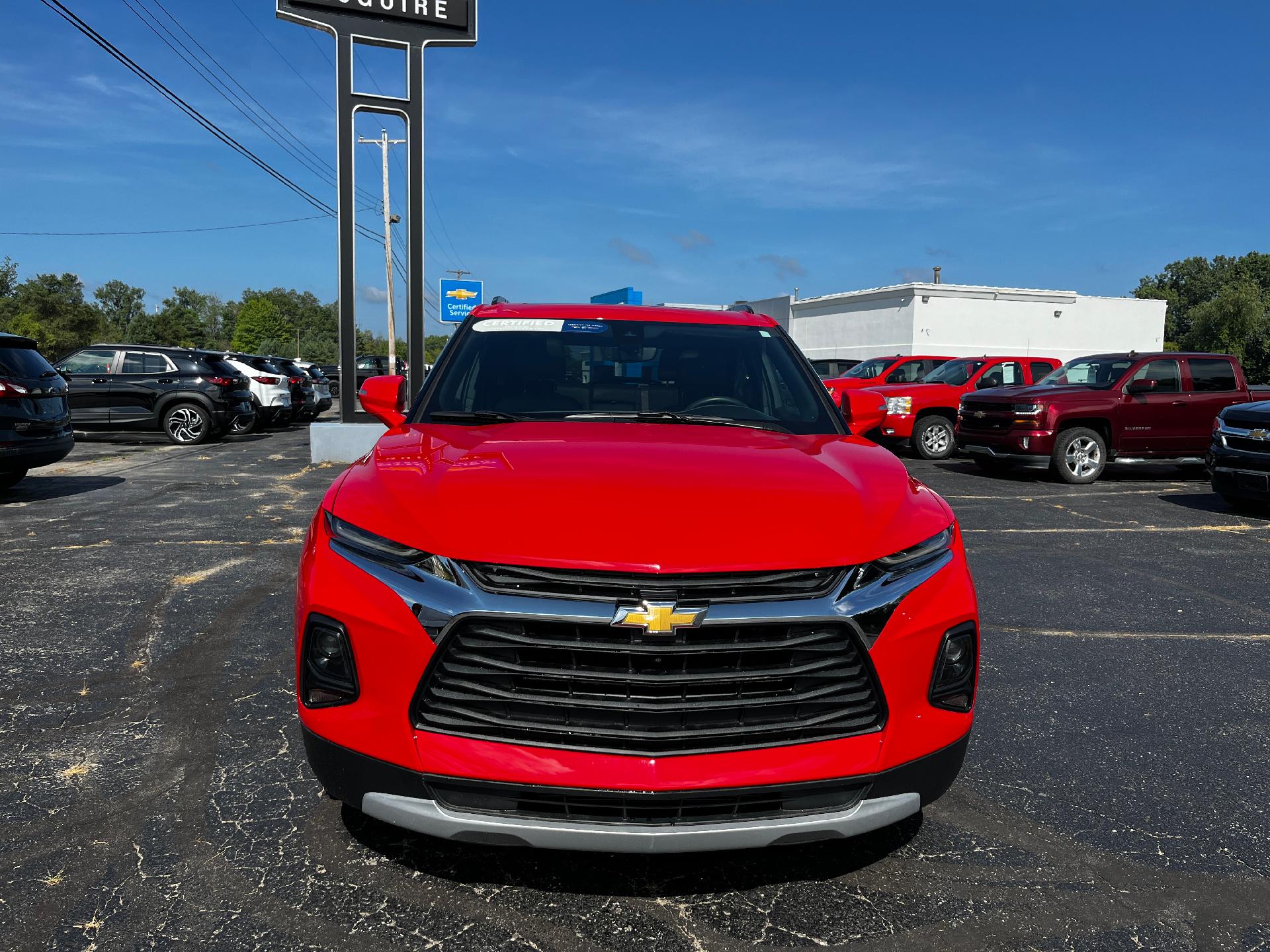 Certified 2021 Chevrolet Blazer 3LT with VIN 3GNKBJRS8MS532325 for sale in Clare, MI