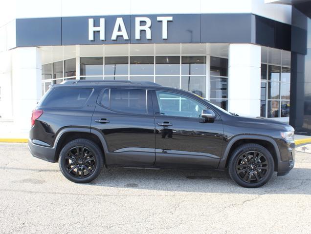 Used 2023 GMC Acadia SLT with VIN 1GKKNULS6PZ142958 for sale in West Branch, MI