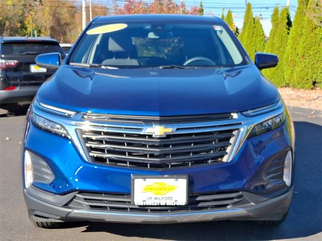 Used 2022 Chevrolet Equinox LT with VIN 3GNAXUEV0NL100676 for sale in Milford, CT