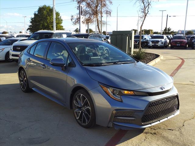 Used 2020 Toyota Corolla SE with VIN JTDS4RCE9LJ021887 for sale in Denton, TX