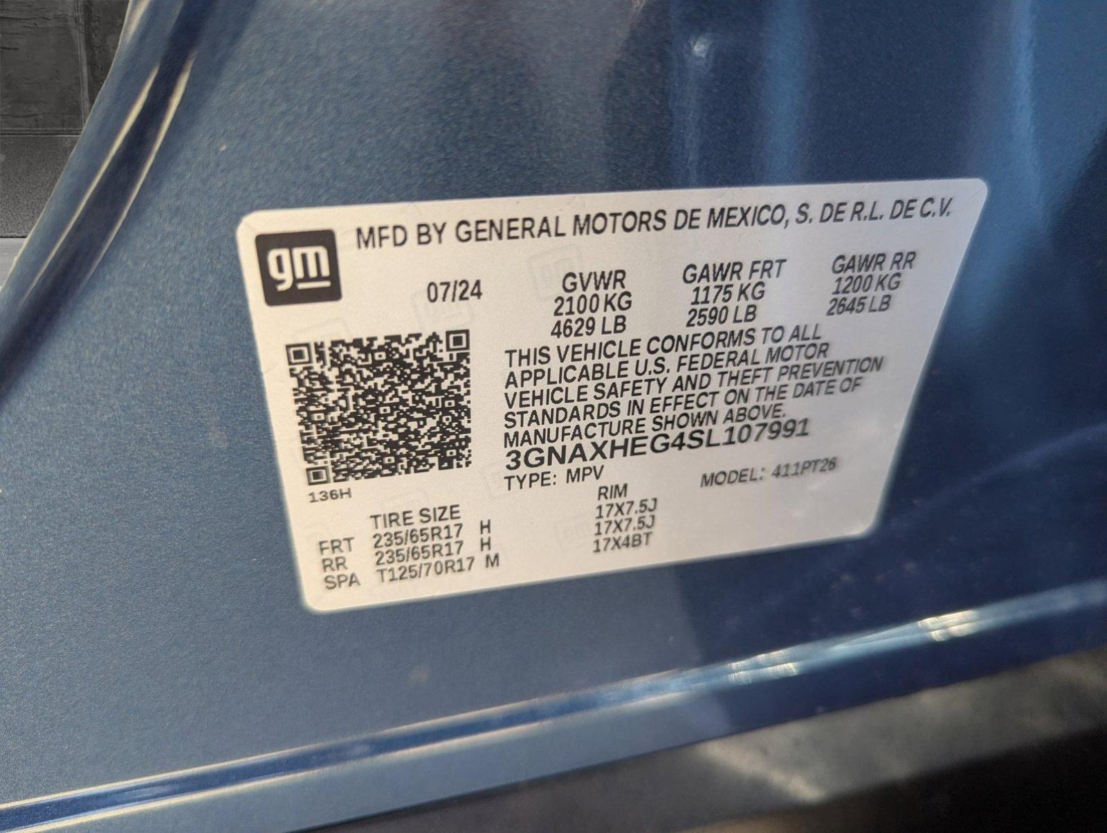 2025 Chevrolet Equinox Vehicle Photo in CORPUS CHRISTI, TX 78412-4902