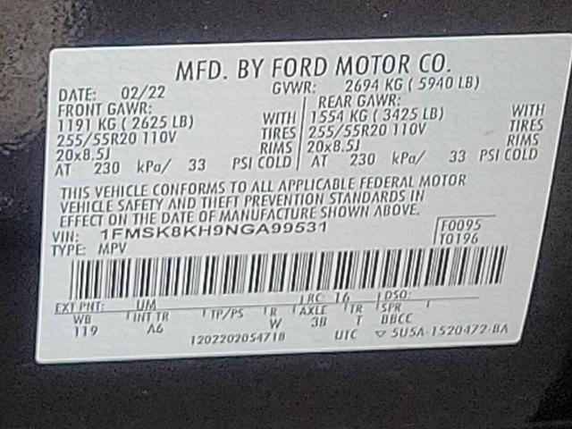 2022 Ford Explorer Vehicle Photo in TREVOSE, PA 19053-4984