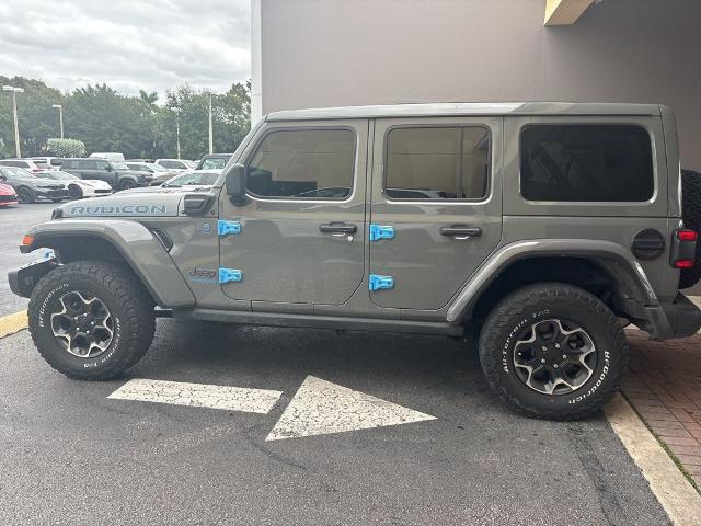 Used 2021 Jeep Wrangler Unlimited Rubicon 4XE with VIN 1C4JJXR66MW802444 for sale in Homestead, FL