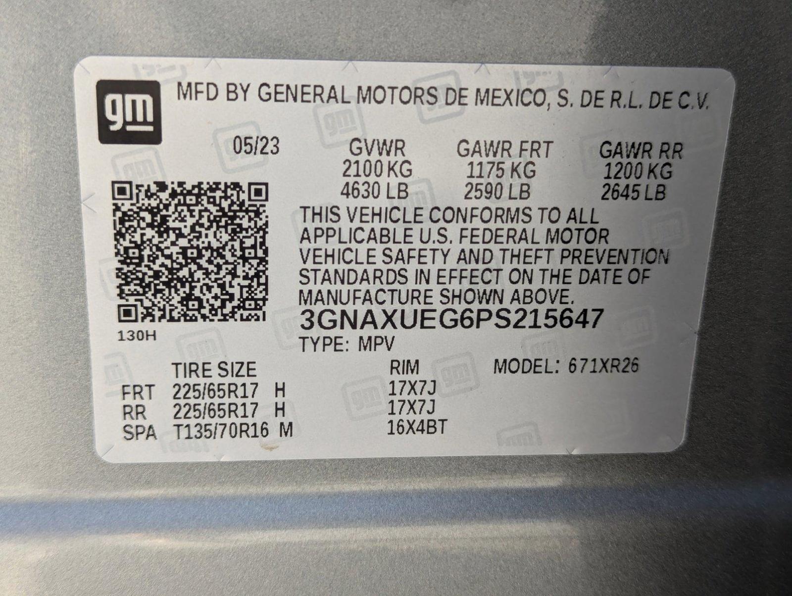 2023 Chevrolet Equinox Vehicle Photo in Spokane, WA 99201