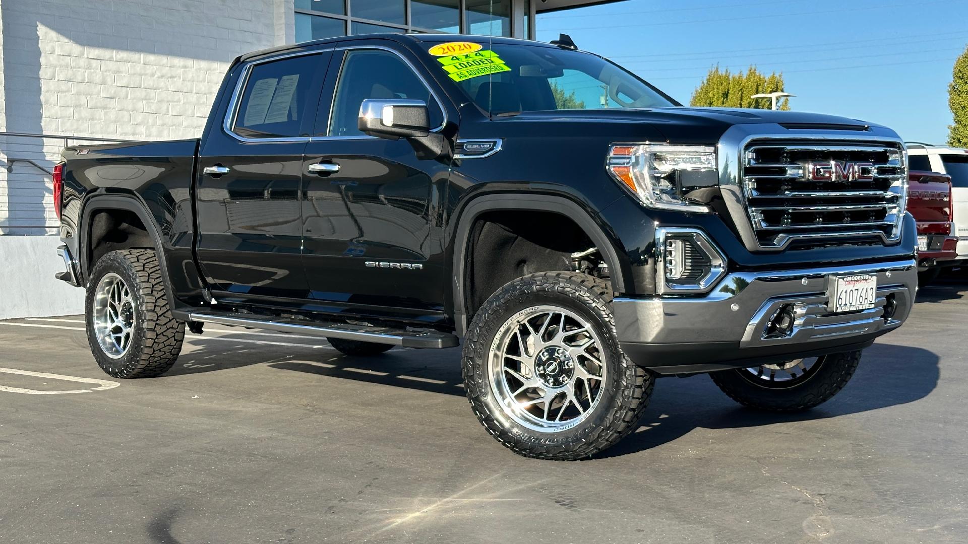 Used 2020 GMC Sierra 1500 SLT with VIN 3GTU9DED5LG285319 for sale in Modesto, CA