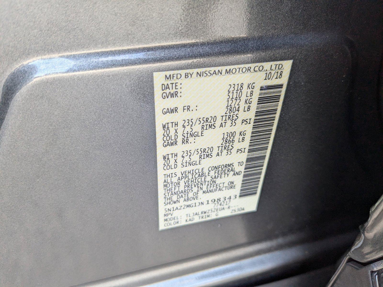 2018 Nissan Murano Vehicle Photo in MIAMI, FL 33134-2699