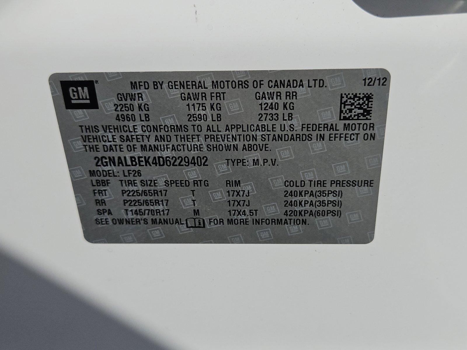 2013 Chevrolet Equinox Vehicle Photo in GILBERT, AZ 85297-0446