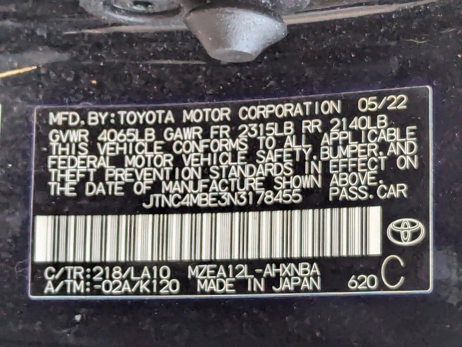 2022 Toyota Corolla Hatchback Vehicle Photo in MIAMI, FL 33172-3015