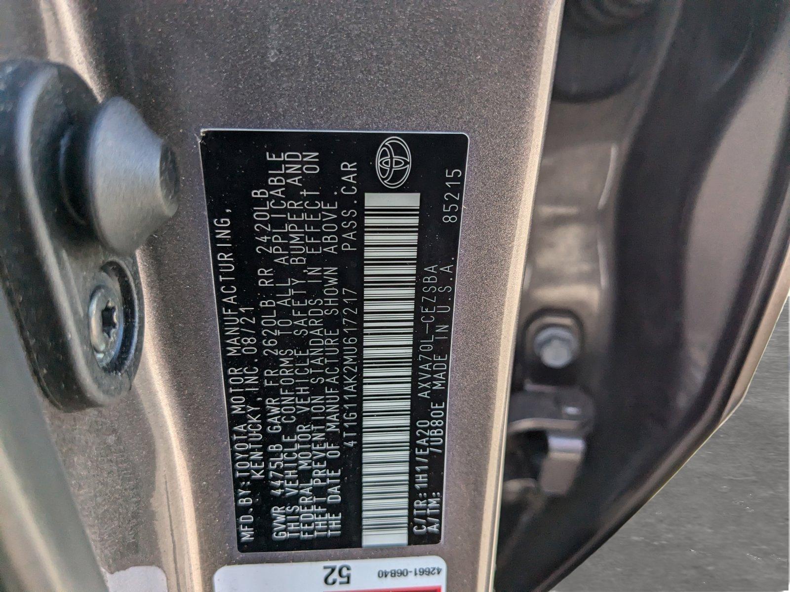 2021 Toyota Camry Vehicle Photo in Winter Park, FL 32792