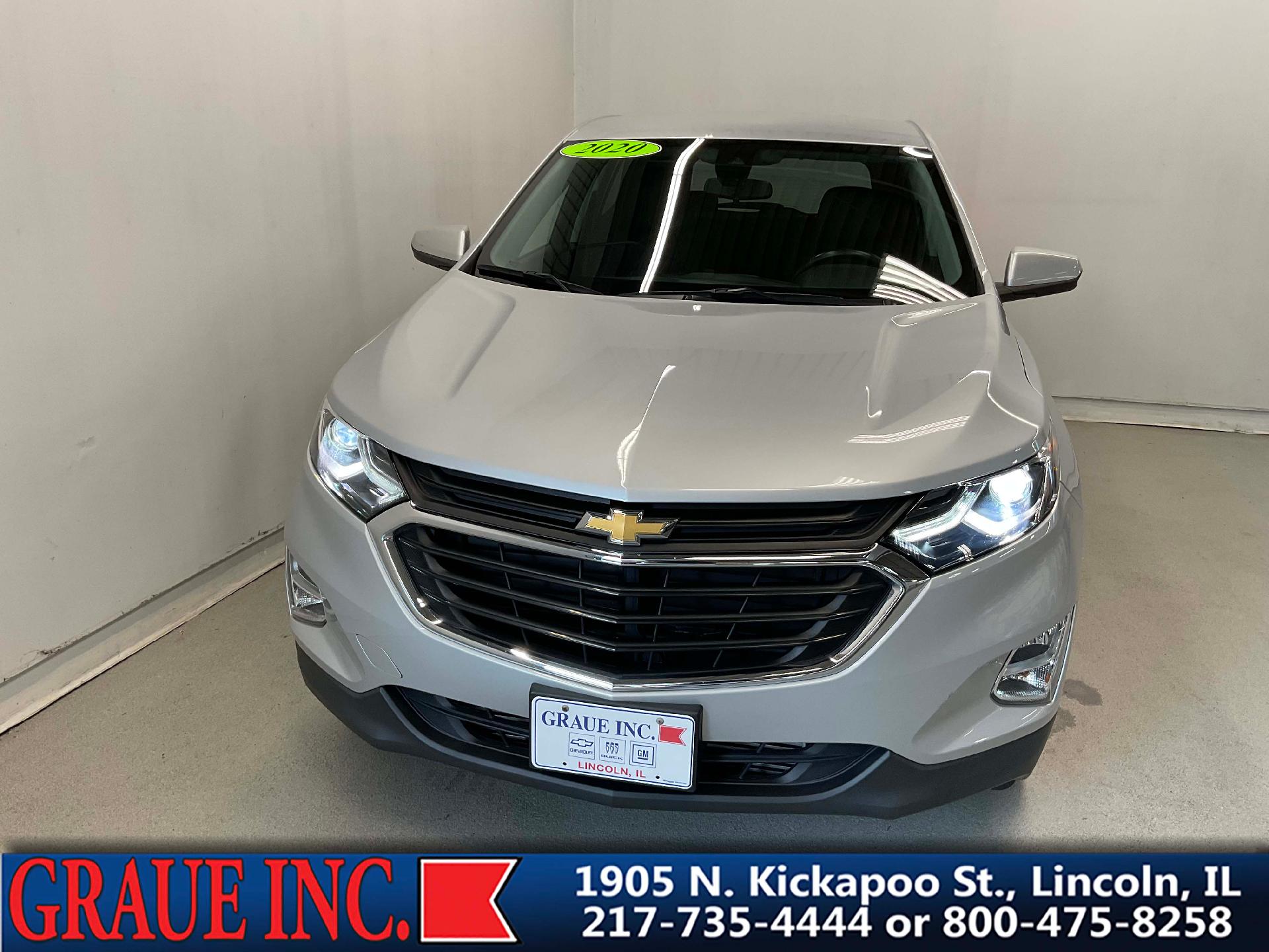 Used 2020 Chevrolet Equinox LT with VIN 3GNAXUEV6LL280467 for sale in Lincoln, IL