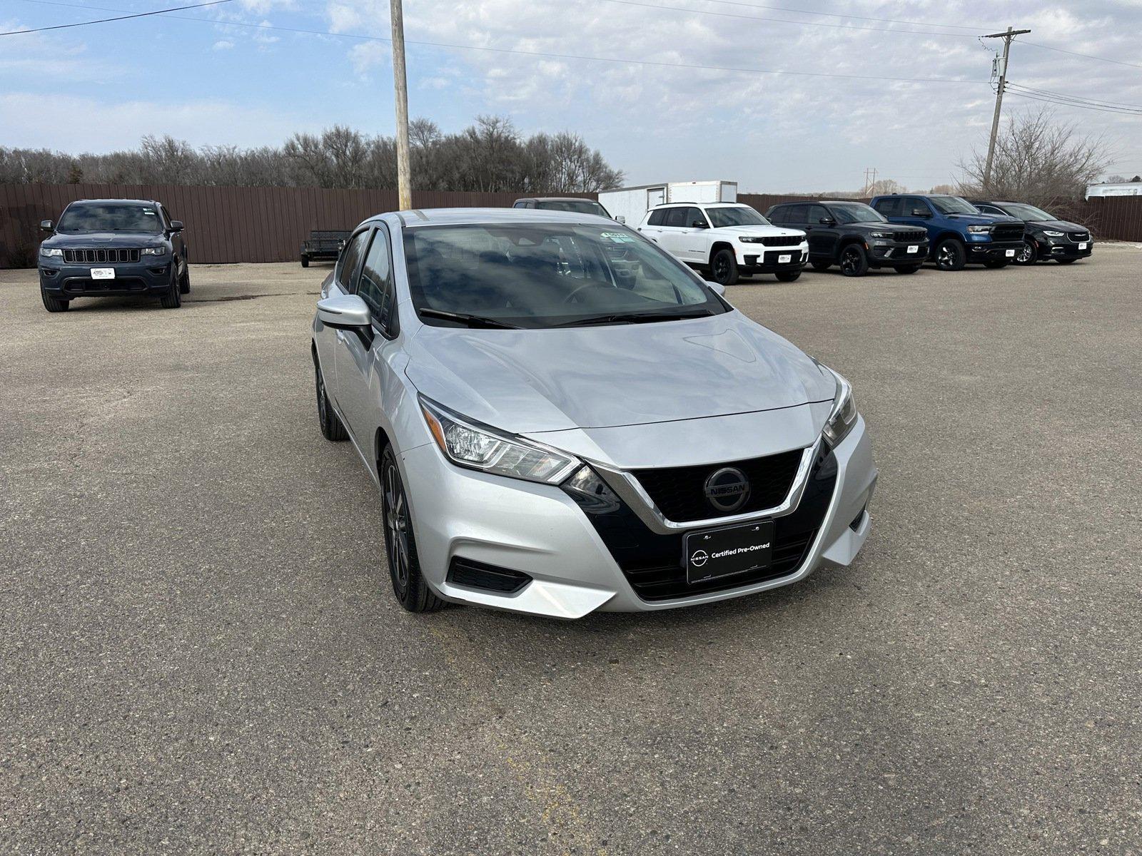 Certified 2021 Nissan Versa Sedan SV with VIN 3N1CN8EVXML893100 for sale in Norfolk, NE