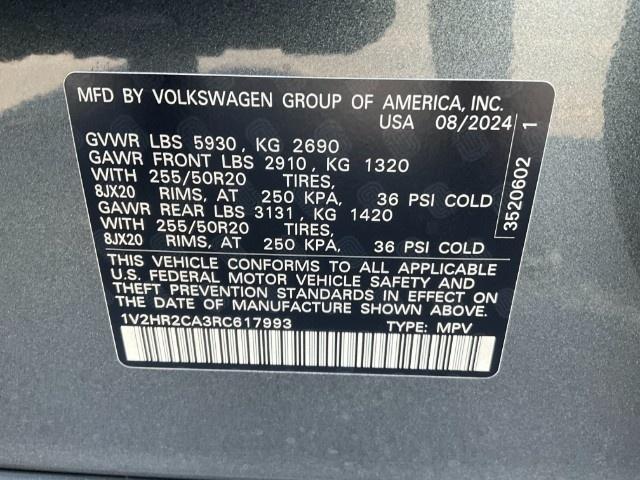 2024 Volkswagen Atlas Vehicle Photo in Oshkosh, WI 54904