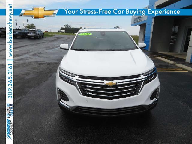 Used 2022 Chevrolet Equinox Premier with VIN 3GNAXXEV3NS152780 for sale in Lexington, IL