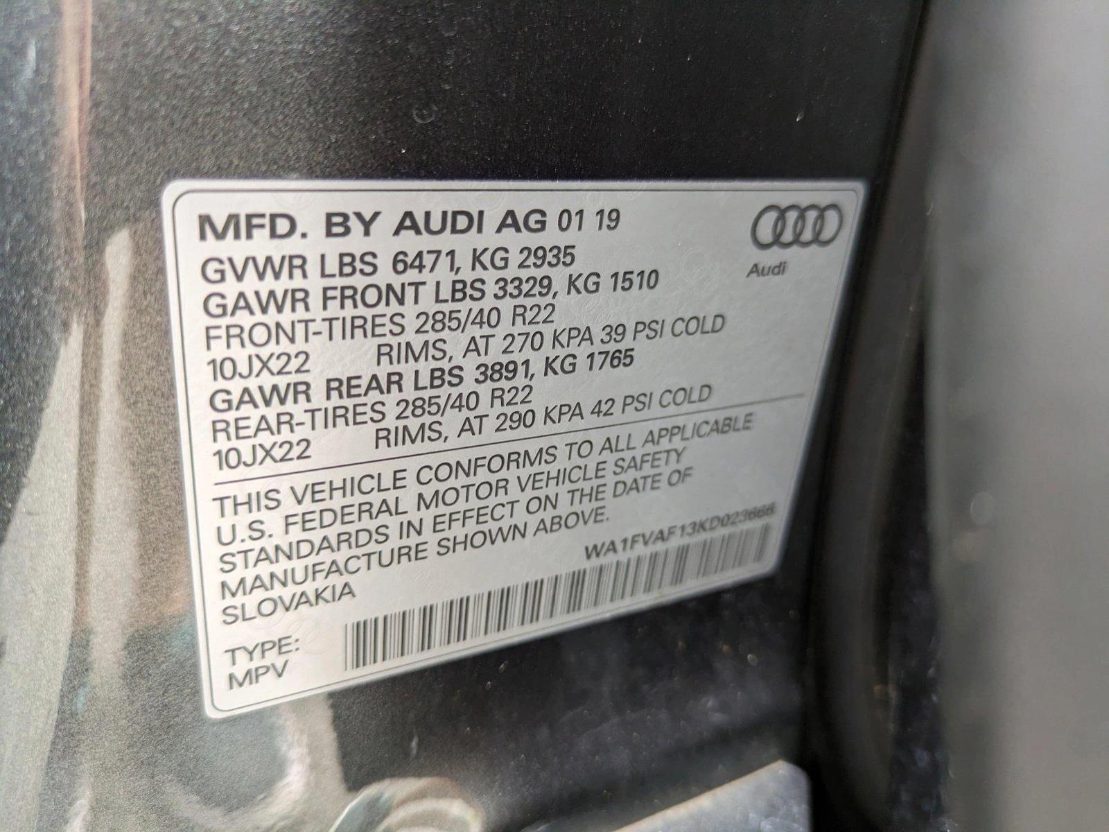 2019 Audi Q8 Vehicle Photo in Sanford, FL 32771