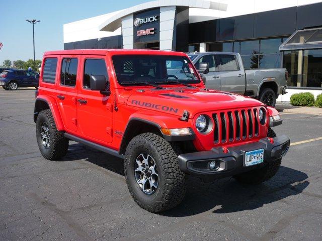 Used 2021 Jeep Wrangler Unlimited Rubicon with VIN 1C4HJXFG6MW589619 for sale in Forest Lake, Minnesota